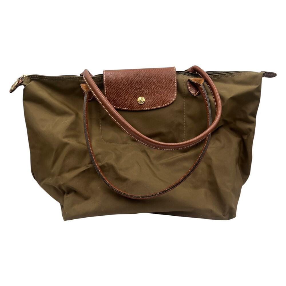 Longchamp Hand Shoulder Tote Bag Le Pliage Original Olive Green